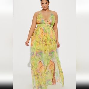 Flowy Maxi Dress Sheer